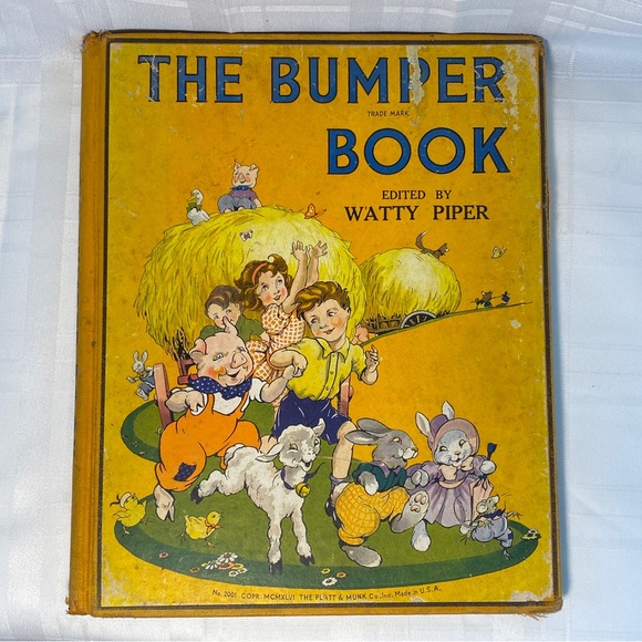 The Bumper Book Copy Right 1946. Glorious Old Book Full Of Stories Vintage Wear